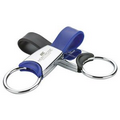 Metal Key Ring w/ Silicone Strap